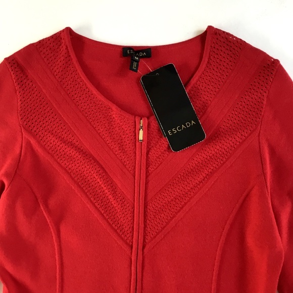 ❤️ Escada Long Sleeve peplum cardigan Slovenia M - Picture 4 of 6